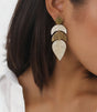 Pendiente dolly beige franck herval 1