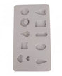 Molde RAYHER 14,5x26x1 cm 11 formas bisutería 1