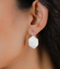 Pendiente pacifique hexagone nacre nature bijoux 1