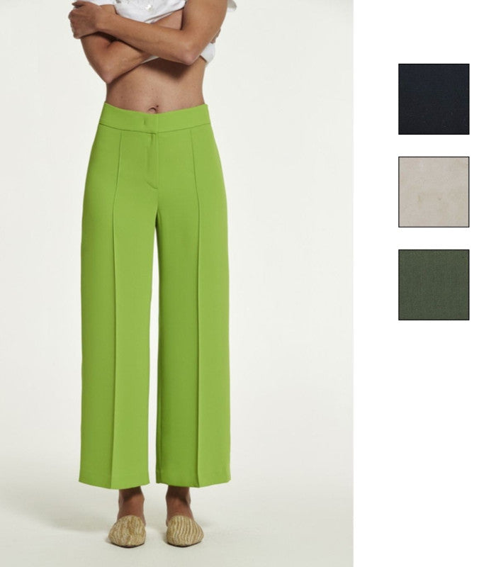 Pantalon oky sinka punto roma estructurado 1