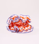 Scrunchie maxi chouchou vichy orange 1