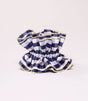 Scrunchie maxi chouchou vichy bleu marine 1