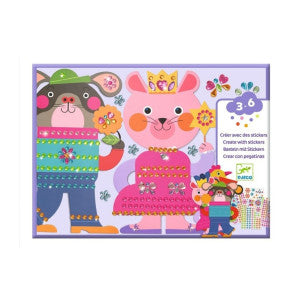 Crear con pegatinas resplandecientes djeco 2