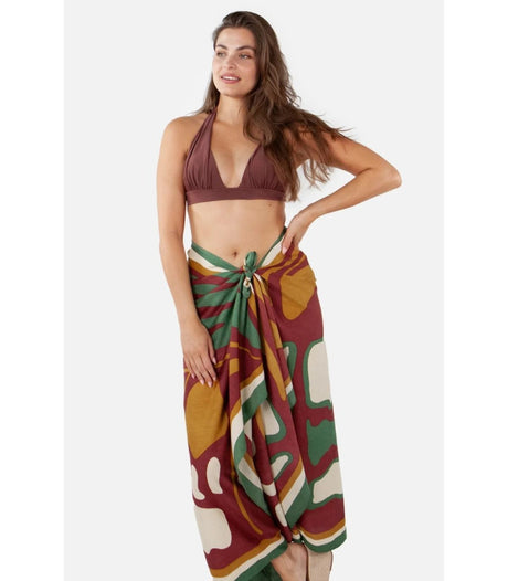 Pareo azuloc maroon barts amsterdam 2
