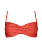 Top bikini kelli twisted bandeau coral barts amsterdam 1
