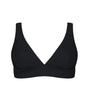 Top bikini solid longline black barts amsterdam 1