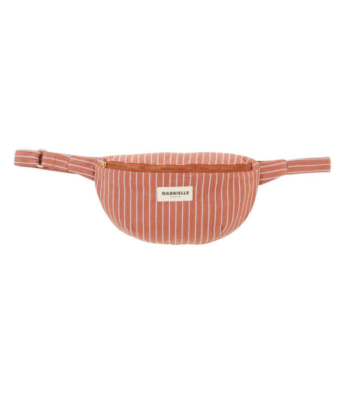 Riñonera rayures lilas gabrielle paris 1