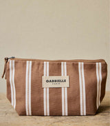 Neceser de maquillaje rayures noisette gabrielle paris 2