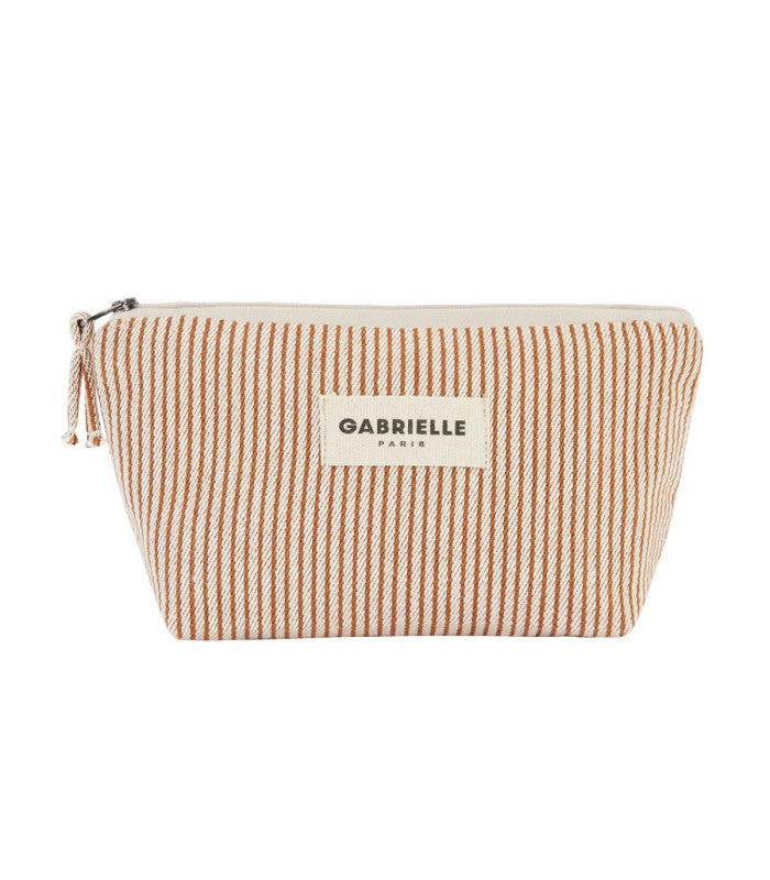 Neceser de maquillaje rayures argile gabrielle paris 1