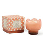 Vela de cristal paddywax tulip pink and burnt orange 1