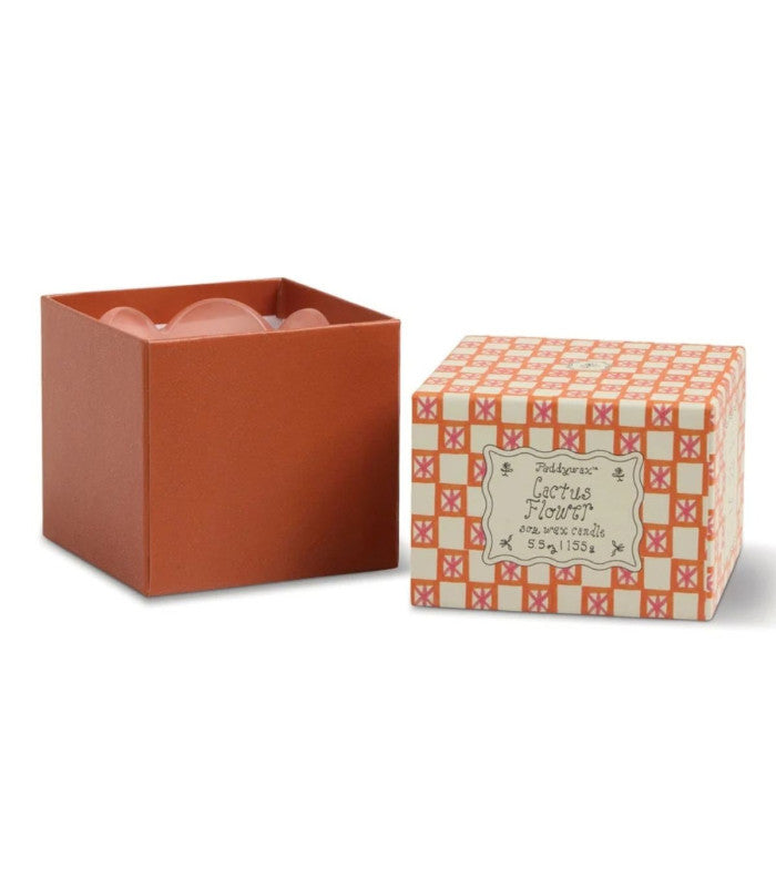 Vela de cristal paddywax tulip pink and burnt orange 2