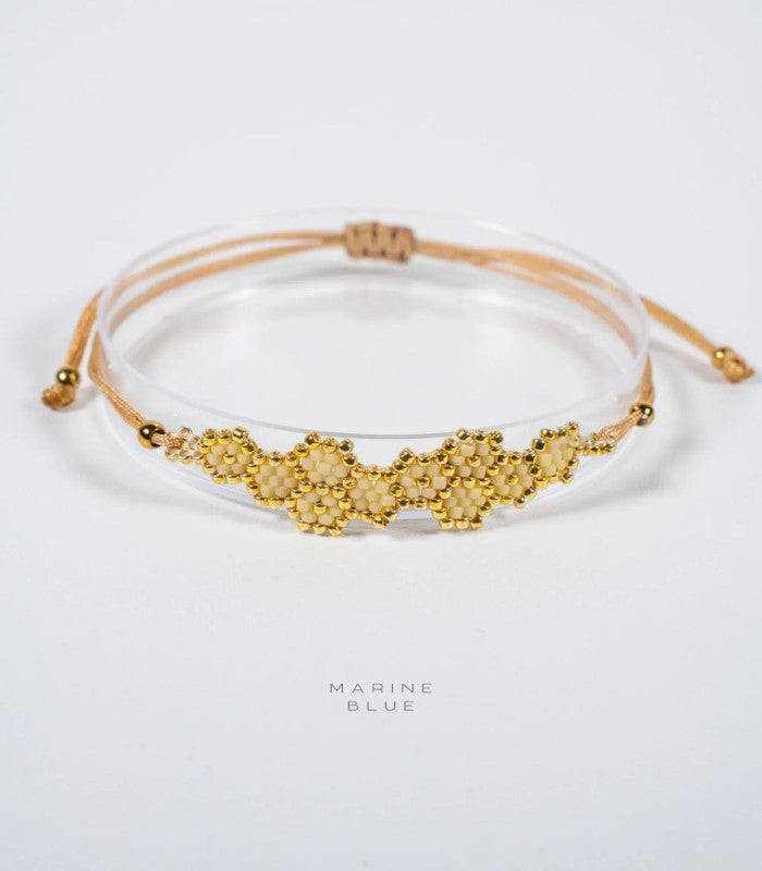 Pulsera solo honeycomb copper sky marine blue 1