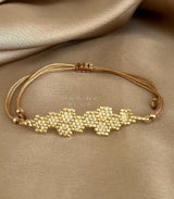 Pulsera solo honeycomb copper sky marine blue 2