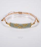 Pulsera solo long triple evil eye misty moon marine blue 1