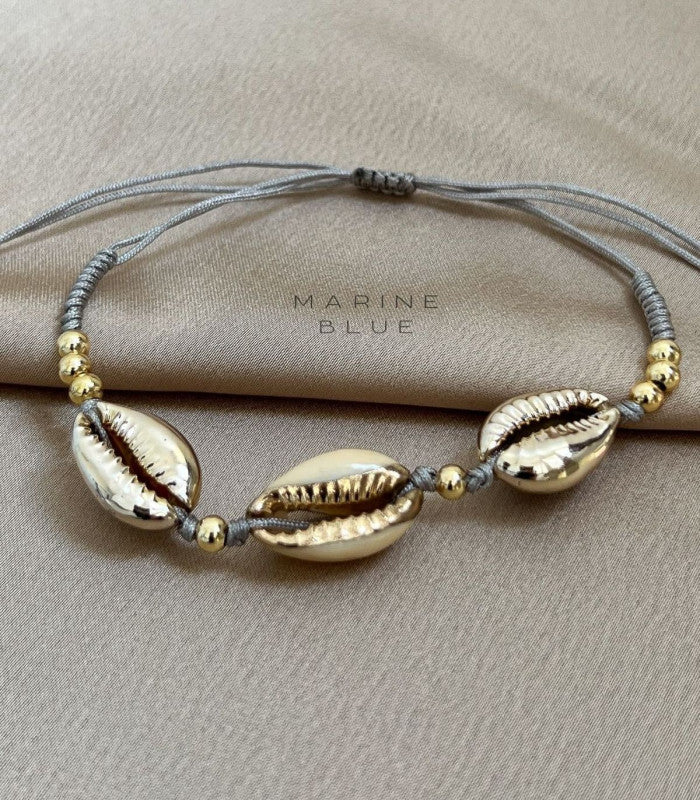 Pulsera cowrie 3 misty moon marine blue 2