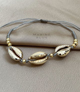 Pulsera cowrie 3 misty moon marine blue 2