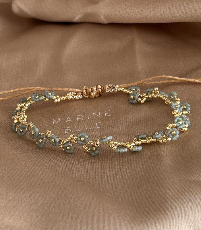 Pulsera solo daffodils misty moon marine blue 2