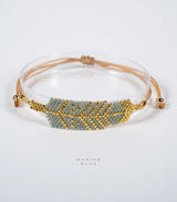 Pulsera solo feather misty moon marine blue 1