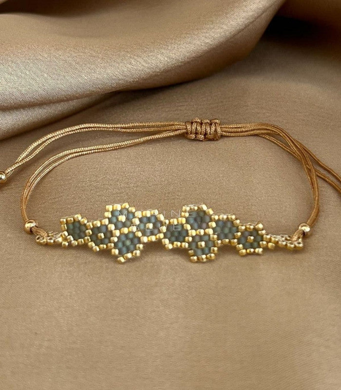 Pulsera solo honeycomb misty moon marine blue 2