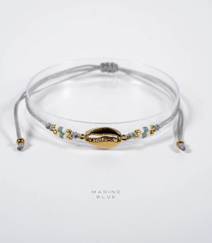 Pulsera runes cowrie misty moon marine blue 1