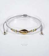 Pulsera runes cowrie misty moon marine blue 1