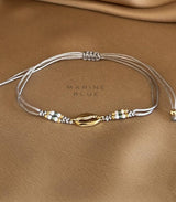 Pulsera runes cowrie misty moon marine blue 2