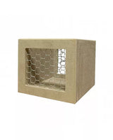 Madera CAJA CUBO REJILLA 18x18x15cm 1