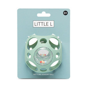 Pelota sensorial sonajero verde little l 2