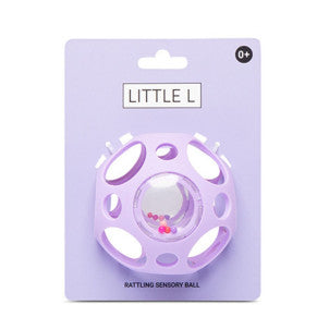 Pelota sensorial sonajero lila little l 2