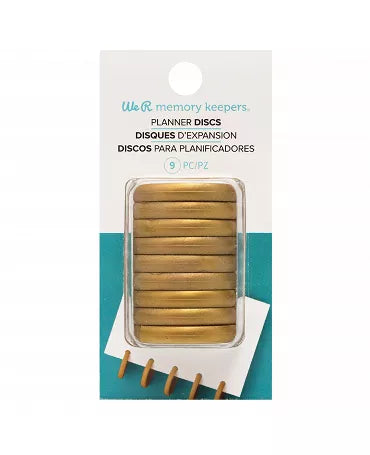 Anillas Disco Planners We R ORO 9ud-3,1cm 1