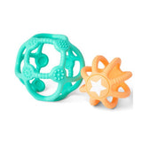 Set 2 bolas sensoriales verde y naranja little l 2