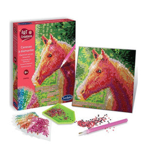 Cuadro con diamantes caballo sentosphere 1