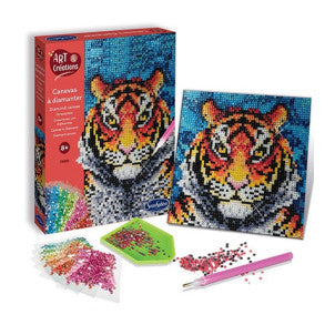 Cuadro con diamantes tigre sentosphere 1