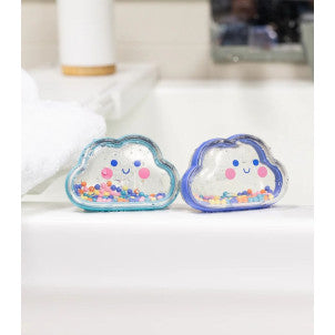 Sonajeros de baño nubes de colores tiger tribe 1