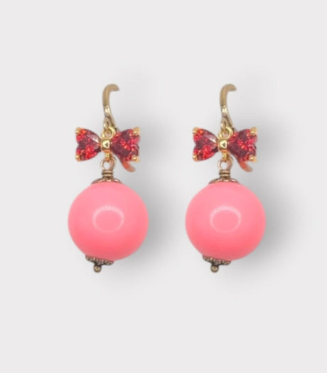 Pendiente guimauve boule pink julie sion 1