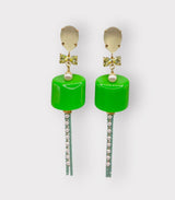 Pendiente guimauve chaine vert julie sion 1