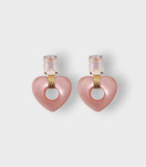 Pendiente full love strass pink julie sion 1