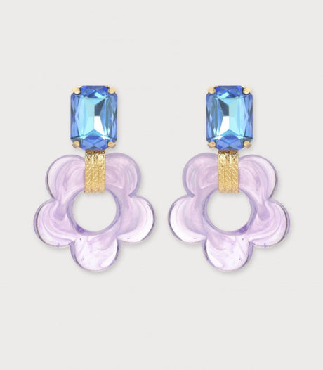 Pendiente florem strass purple julie sion 1