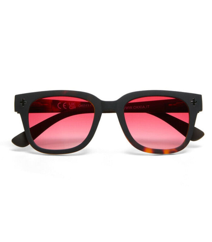 Gafas de sol okkia giovanni black havana red lens 1