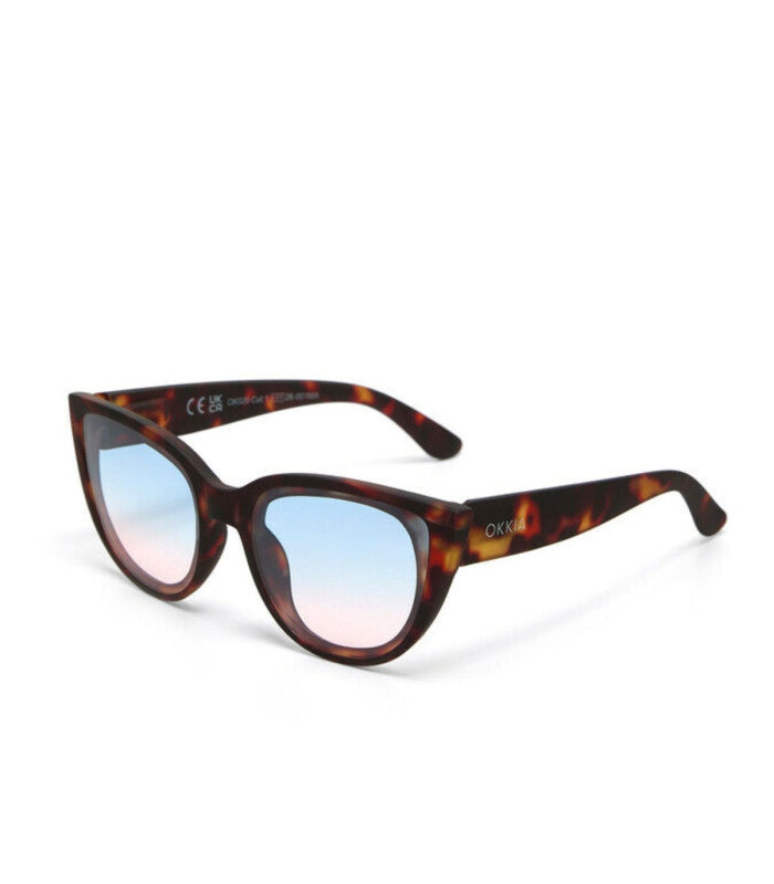 Gafas de sol okkia silvia havana blue pink lens 2