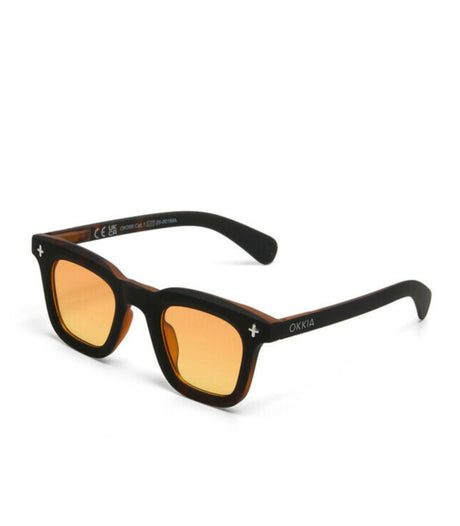 Gafas de sol okkia firenze havana black yellow lens 2