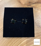Pendiente cristal lucia negro aldazabal joyas 1