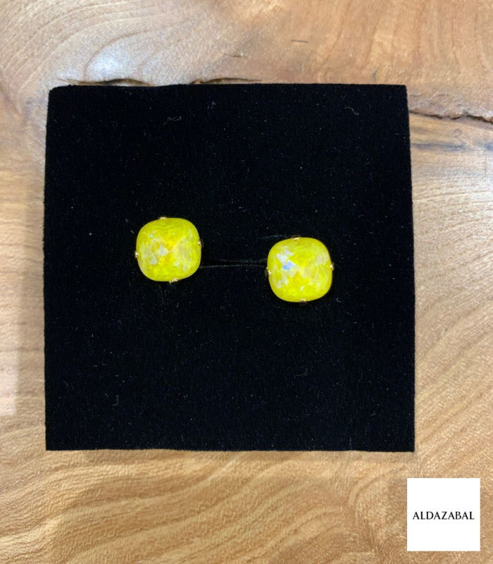 Pendiente cristal lucia topacio aldazabal joyas 1