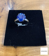 Anillo cristal lucia azul denim aldazabal joyas 1