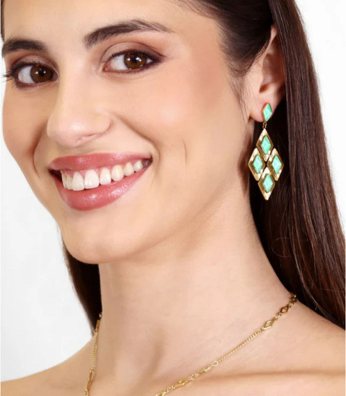 Pendiente irixa verde anartxy 2