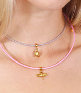 Collar pulsera charms magline rosa anartxy 2