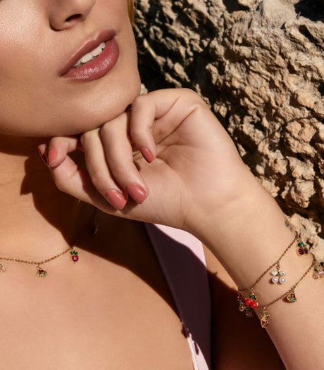 Pulsera shine berry dorado anartxy 2