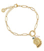 Pulsera coast claw dorado anartxy 1