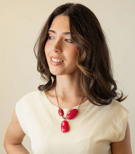 Collar marbles minyx rojo anartxy 2