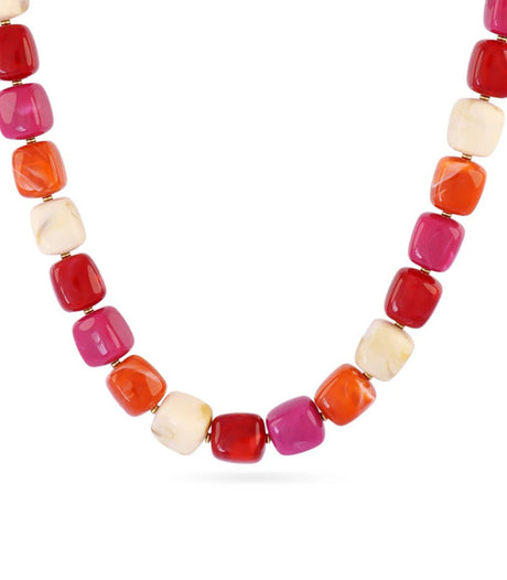Collar marbles veina rojo anartxy 2